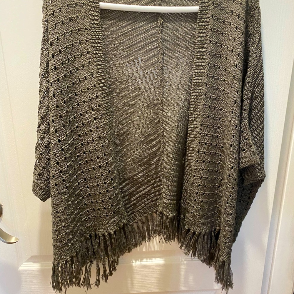 Knit Fringe shrug